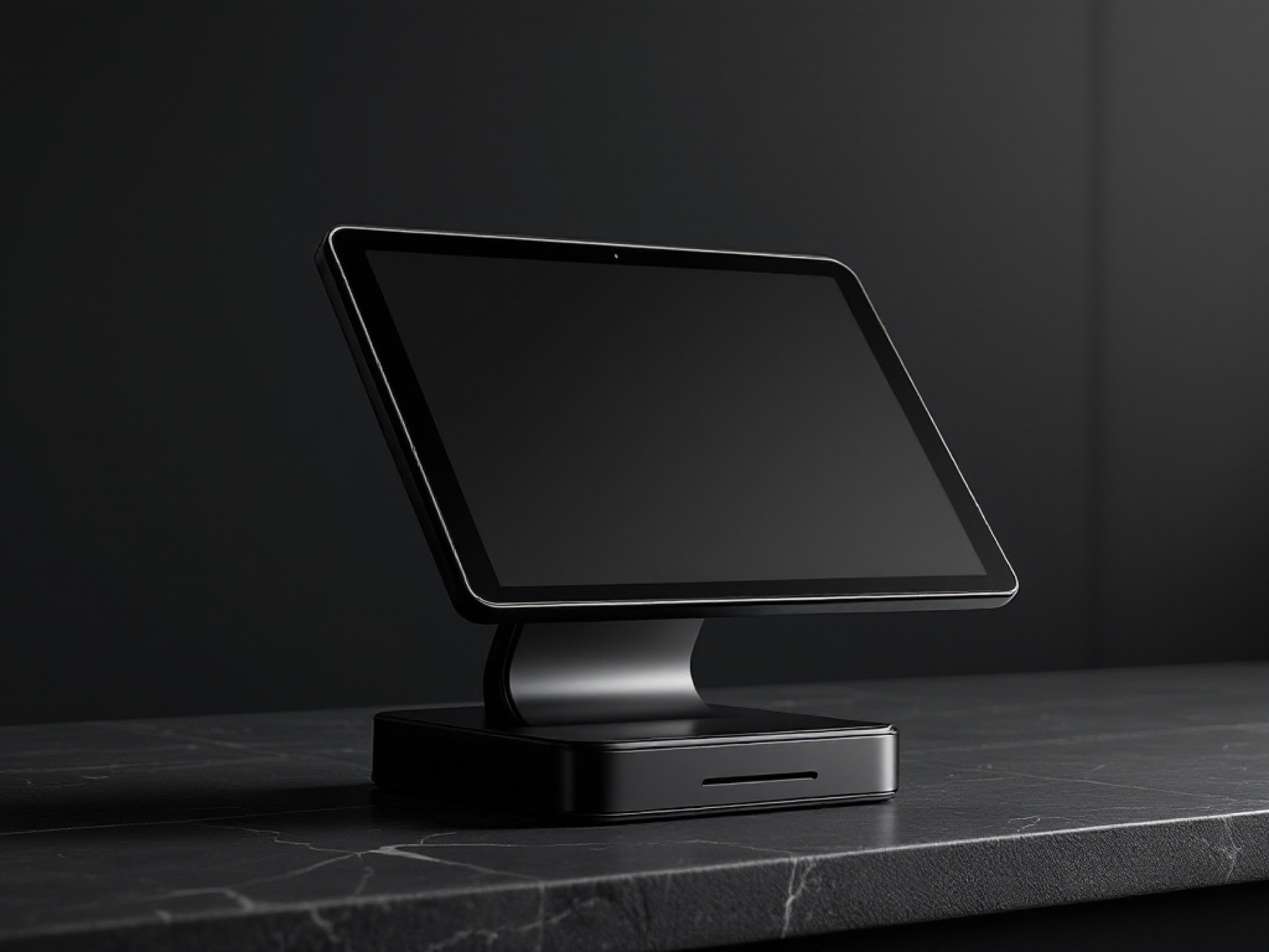 Payanywhere Core countertop POS close-up with printer base